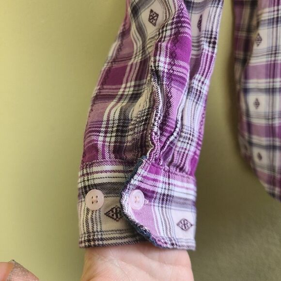 Scandia Woods Purple Button Down - Picture 3 of 10